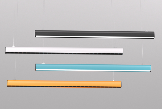 LETARON LED Doğrusal Kolye Işığı (Giriş Kablosu + İpleme + ızgara ile) Düşükleştirilebilir 5 Renkli Modern Doğrusal Çerçeve Işığı Yemek Odası Ev Ofisi Çalışma Barı